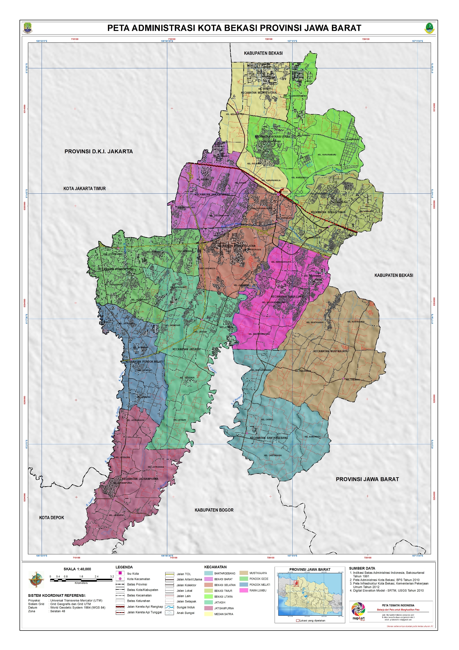 gambar geografis bekasi
